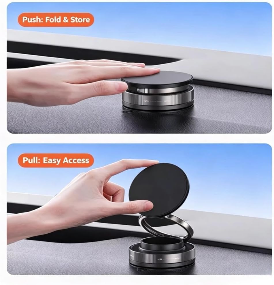 Magnetic Car Phone Holder Mount, for International: Scout, Foldable Vacuum Suction Cup Phone Stand with 360° Rotation, Cell Phone Mount for Dashboard Windshield Desk