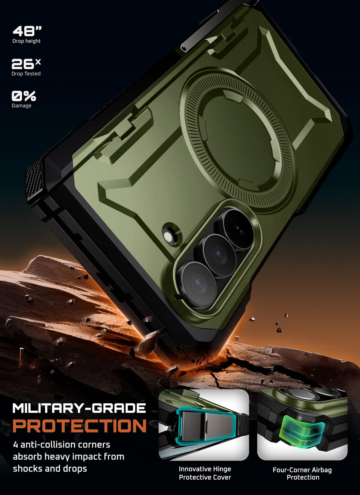 FoldGuard Elite Case — Samsung Galaxy Z Fold 7