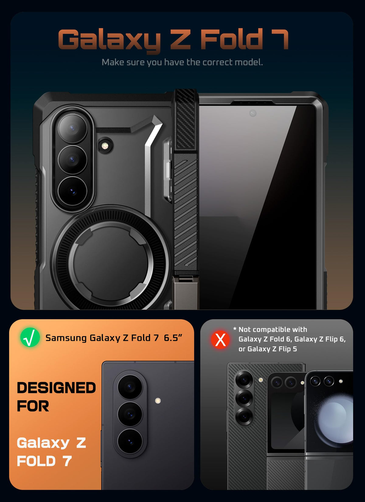 FoldGuard Elite Case — Samsung Galaxy Z Fold 7