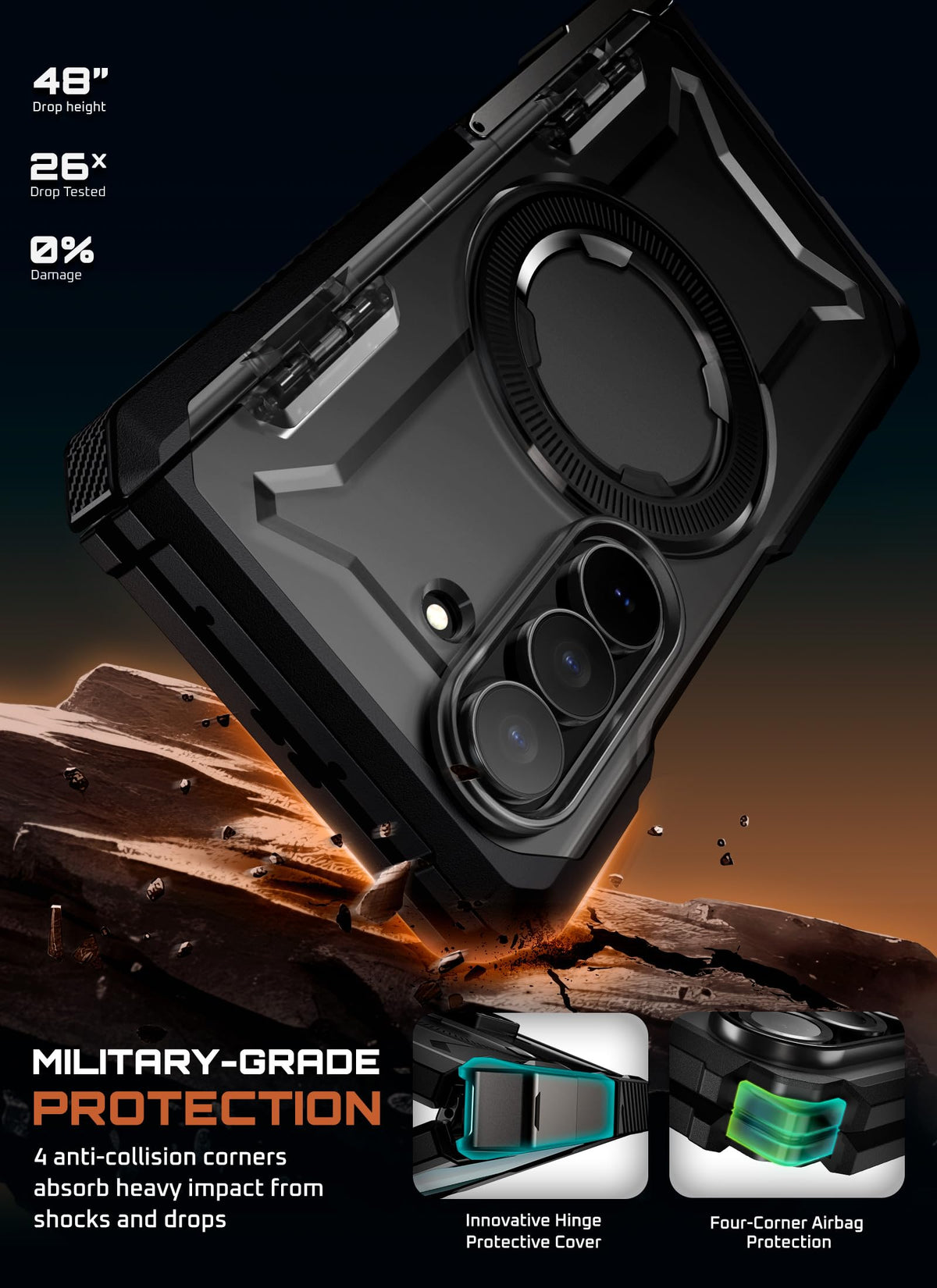 FoldGuard Elite Case — Samsung Galaxy Z Fold 7
