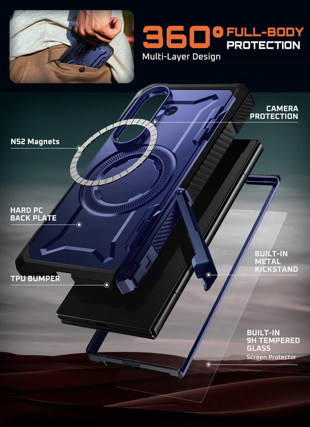 FoldGuard Elite Case — Samsung Galaxy Z Fold 7