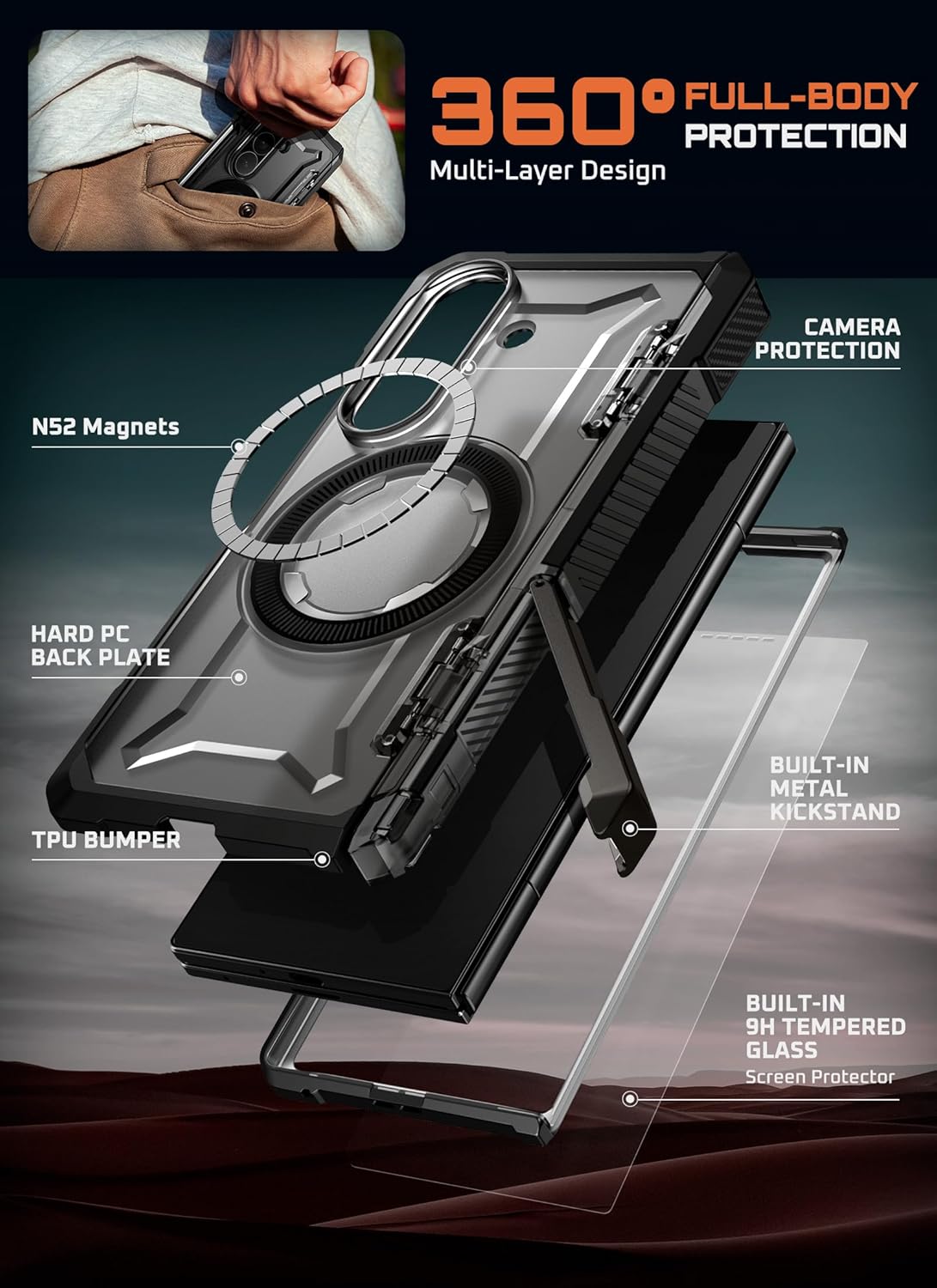 FoldGuard Elite Case — Samsung Galaxy Z Fold 7