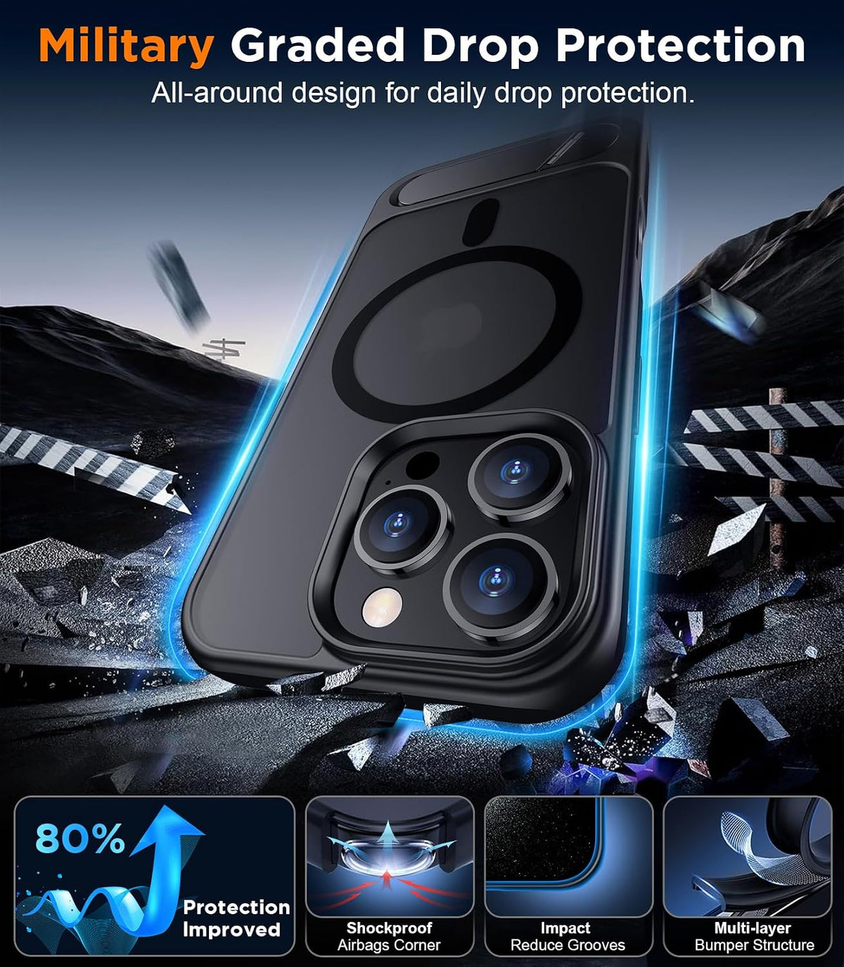 MagShield MagSafe Hülle — iPhone 16 Pro Max
