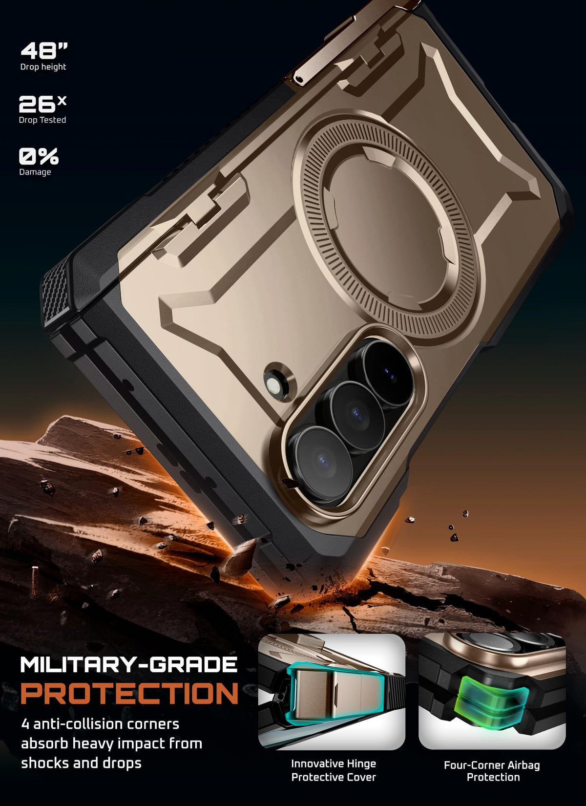 FoldGuard Elite Case — Samsung Galaxy Z Fold 7