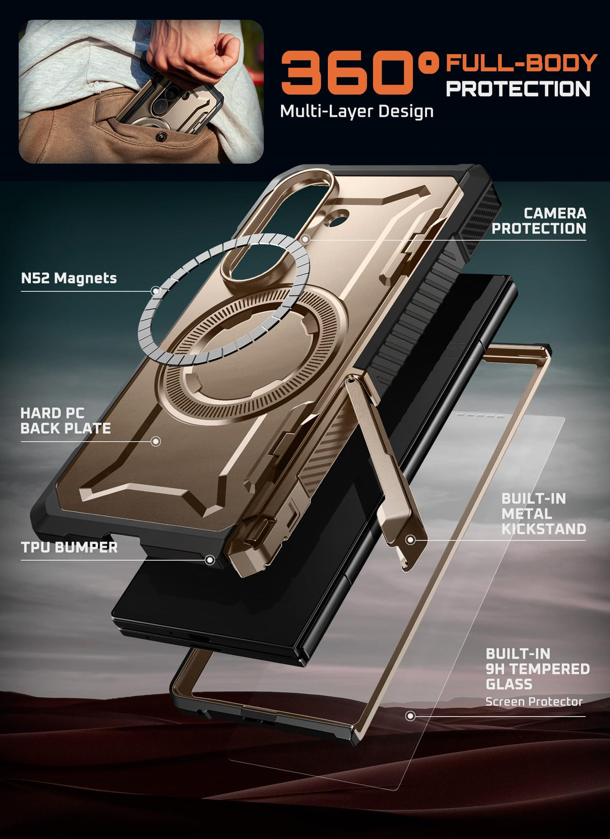 FoldGuard Elite Case — Samsung Galaxy Z Fold 7