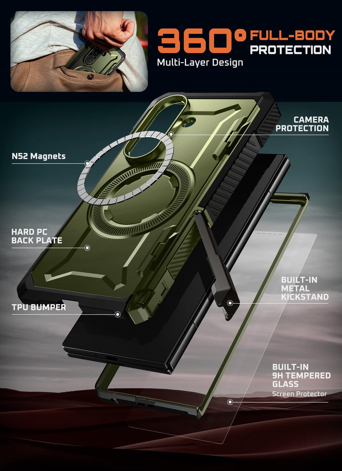 FoldGuard Elite Case — Samsung Galaxy Z Fold 7