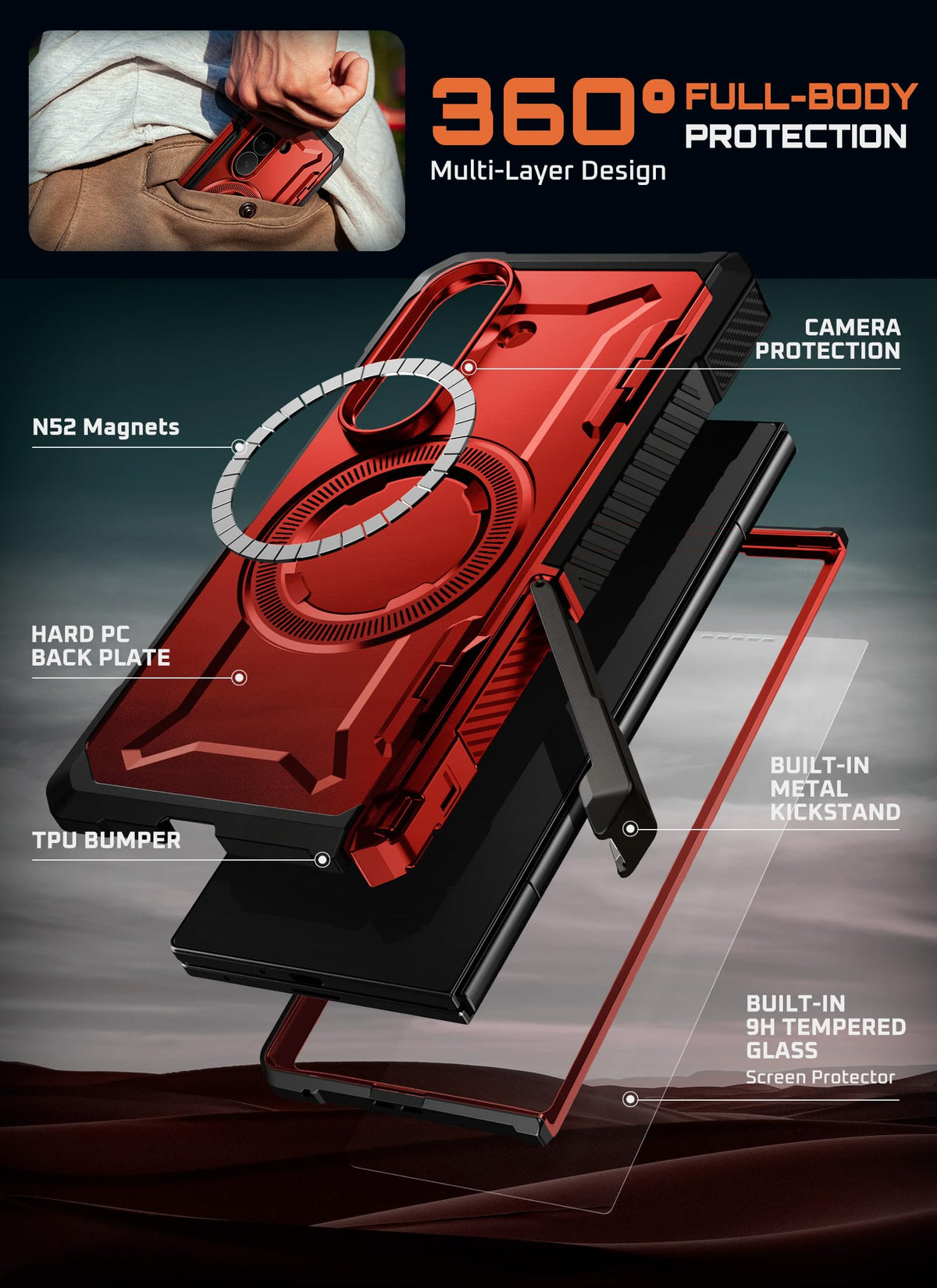 FoldGuard Elite Case — Samsung Galaxy Z Fold 7