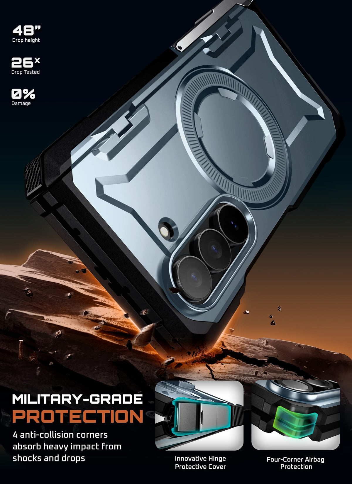 FoldGuard Elite Case — Samsung Galaxy Z Fold 7